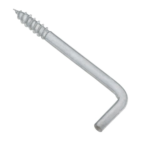 National Hardware National Hardware Zinc-Plated Silver Steel 3-1/16 in. L Square Bend Hook 1 pk N120-287